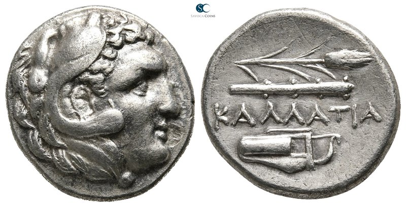 Moesia. Kallatis circa 300-100 BC. 
Drachm AR

18 mm., 5,30 g.

Head of Her...