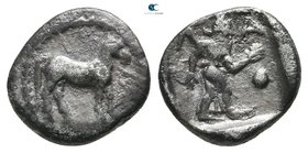 Thessaly. Larissa 440-420 BC. Obol AR