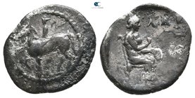 Thessaly. Larissa 420-400 BC. Trihemiobol AR