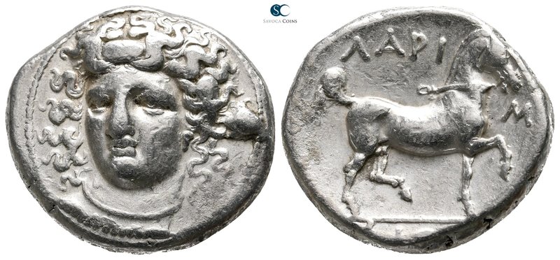 Thessaly. Larissa 356-336 BC. 
Stater or Didrachm AR

25 mm., 12,15 g.

Hea...