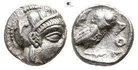 Attica. Athens 452-404 BC. Obol AR