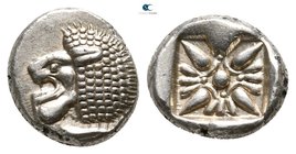Ionia. Miletos  circa 550-400 BC. Diobol AR
