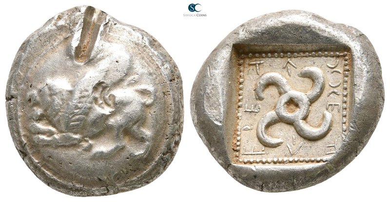 Dynasts of Lycia. Uncertain mint. Teththiveibi 450-420 BC. 
Stater AR

18 mm....