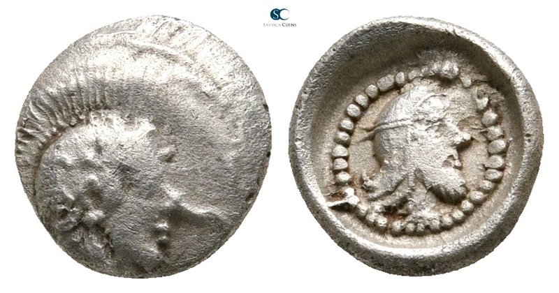 Dynasts of Lycia. Uncertain mint. Kherei 440-410 BC. 
Obol AR

9 mm., 0,63 g....