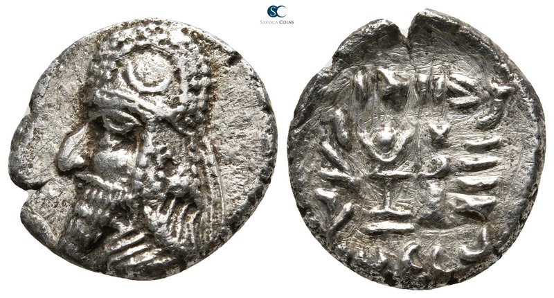 Kings of Persis. Persepolis. Dārēv (Darios) II 100-0 BC. 
Drachm AR

17 mm., ...