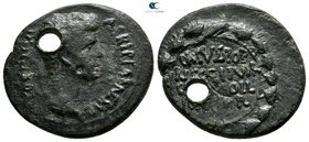Corinthia. Corinth. Agrippa Postumus, Caesar 12 BC-AD 14. C. Mussius Priscus and C. Heius Pollio, duoviri. Struck AD 4-5. Bronze Æ