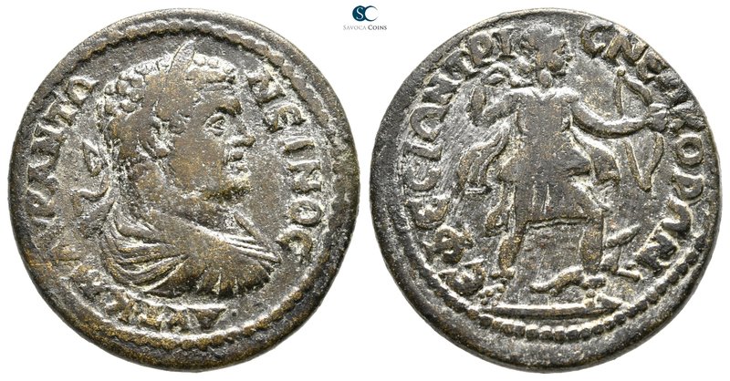 Ionia. Ephesos. Caracalla AD 198-217. 
Bronze Æ

28 mm., 12,91 g.

AYT K M ...