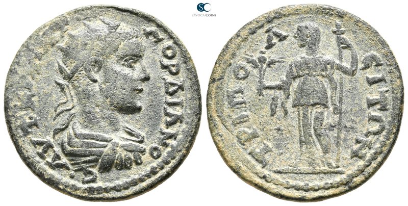 Lydia. Tripolis. Gordian III AD 238-244. 
Bronze Æ

27 mm., 10,28 g.

AVT K...
