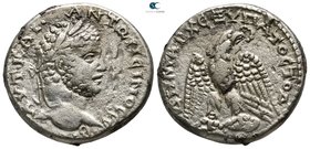Seleucis and Pieria. Antioch. Caracalla AD 198-217. Struck AD 213. Tetradrachm AR