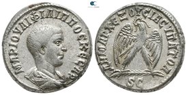 Seleucis and Pieria. Antioch. Philip II as Caesar AD 244-247. Billon-Tetradrachm