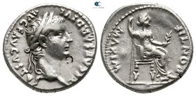 Tiberius AD 14-37. "Tribute Penny" type.. Lugdunum (Lyon). Denarius AR