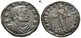 Severus II, as Caesar AD 305-306. Lugdunum (Lyon). Follis Æ