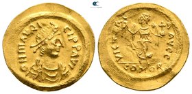 Maurice Tiberius AD 582-602. Constantinople. Semissis AV