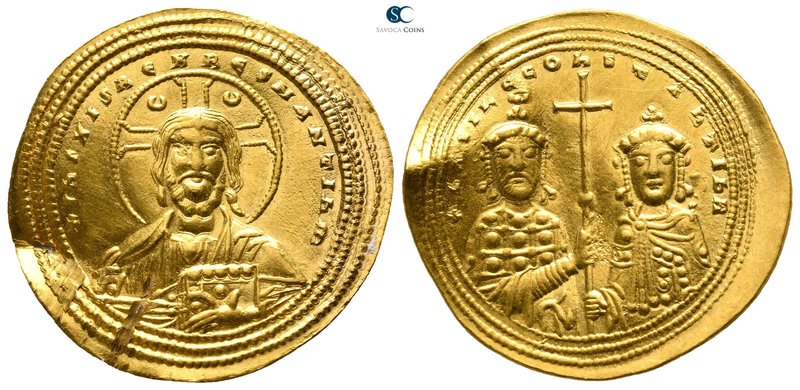 Basil II Bulgaroktonos, with Constantine VIII AD 976-1025. Struck AD 1005-1025. ...