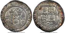Carlos & Johanna 2 Reales ND (1542-1555) L-M XF40 NGC, Mexico City mint, Cal-114. 6.65gm. Late series. Displaying residual luster juxtaposed with area...