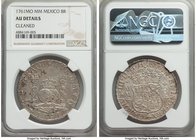 Charles III 8 Reales 1761 Mo-MM AU Details (Cleaned) NGC, Mexico City mint, KM105. Variety with tip of cross between H and I in legend. Displaying a b...