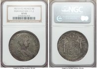 Durango. Ferdinand VII 8 Reales 1821 D-CG XF45 NGC, Durango mint, KM111.2. Royalist coinage. 

HID09801242017
