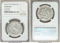 Republic 4 Reales 1861 Ho-FM XF Details (Cleaned) NGC, Hermosillo mint, KM375.5. A fleeting type minted for only two years, 1861 and 1867, at the Herm...