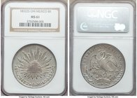 Republic 8 Reales 1832 Zs-OM MS61 NGC, Zacatecas mint, KM377.13, DP-Zs12. A covetable selection dressed in soft argent tone. 

HID09801242017