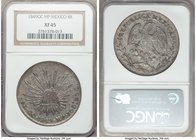 Republic 8 Reales 1849 GC-MP XF45 NGC, Guadalupe y Calvo mint, KM377.7, DP-GC06. A satisfying emission from this popular mint that reveals varied meta...