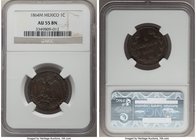 Maximilian Centavo 1864-M AU55 Brown NGC, Mexico City mint, KM384. A very rare emission from Maximilian's brief reign as emperor, still preserving fin...