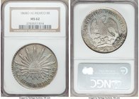 Republic 8 Reales 1868 O-AE MS62 NGC, Oaxaca mint, KM377.11, DP-Oa16. Attractively toned and struck to jaw-dropping detail on the reverse. One of the ...