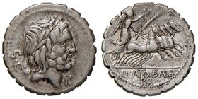 Antonia - Q. Antonius Balbus - Denario (83-82 a.C.) Testa di Giove a d. - R/ La Vittoria su biga a d. - B. 1; Cr. 364/1 AG (g 3,99)
BB+