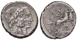 Marcia - C. Marcius Censorinus - Denario (88 a.C.) Teste di Numa Pompilio e Anco Marzio a d. - R/ Due cavalli a d. - B. 18; Cr. 346/1 AG (g 4,20) Mode...