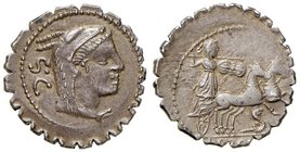 Procilia - L. Procilius - Denario (80 a.C.) Testa di Giunone Sospita a d. - R/ Giunone su biga a d.-B. 2; Cr 379/2 AG (g 3,44)
SPL