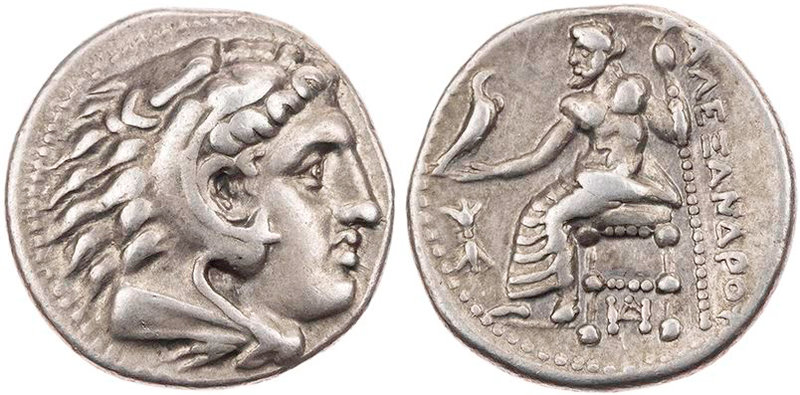 MAKEDONIEN, KÖNIGREICH
Alexander III., 336-323 v. Chr. AR-Drachme 325-323 v. Ch...