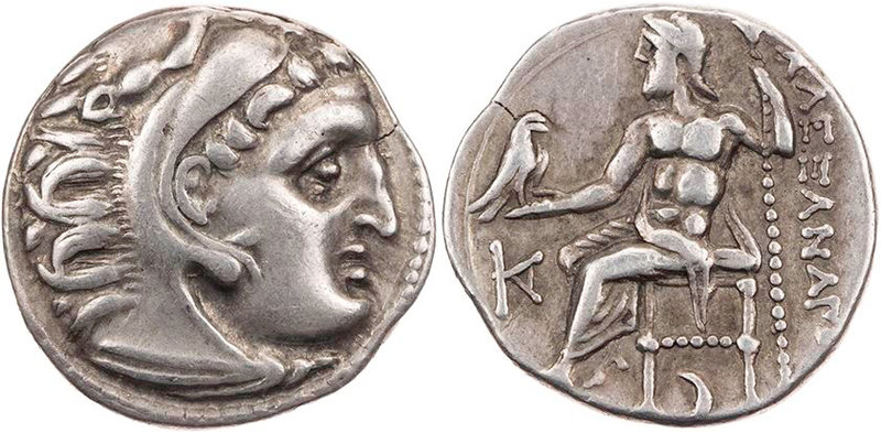 MAKEDONIEN, KÖNIGREICH
Alexander III., 336-323 v. Chr. AR-Drachme 310-301 v. Ch...