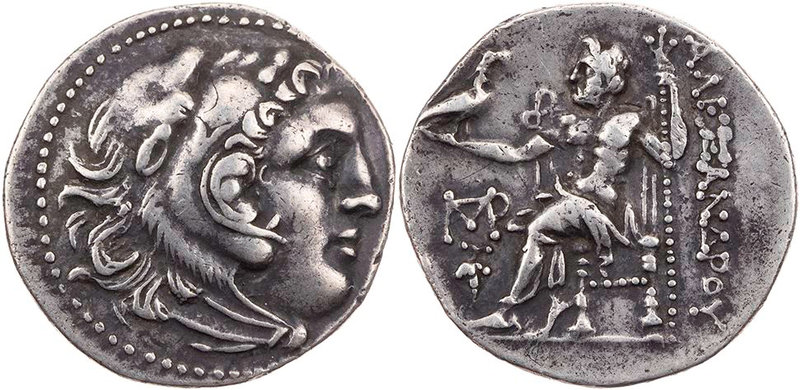 MAKEDONIEN, KÖNIGREICH
Alexander III., 336-323 v. Chr. AR-Drachme 290-275 v. Ch...