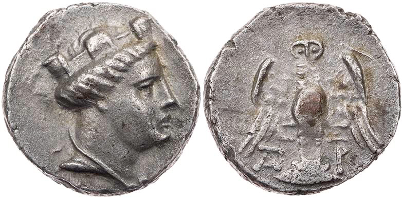 PONTOS AMISOS (ALS PEIRAIOS)
 AR-Siglos/Drachme 230-200 v. Chr. Vs.: Kopf der H...
