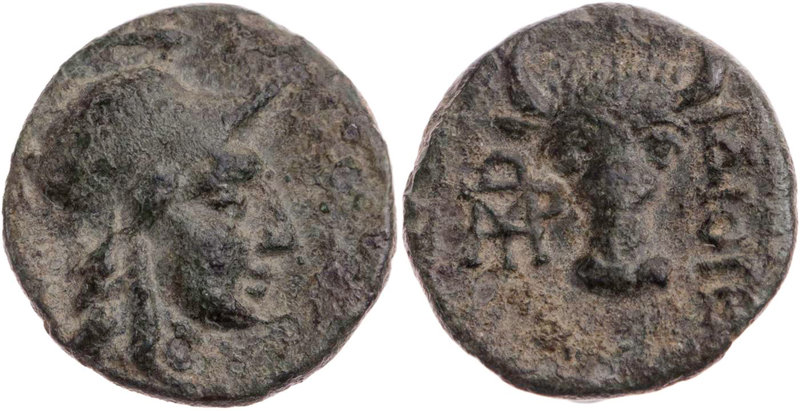 IONIEN METROPOLIS
 AE-Chalkus 1. Jh. v. Chr., unter Dioge(nes) Vs.: Kopf des Ar...