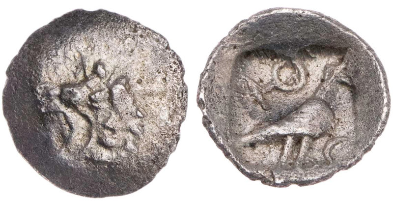 KILIKIEN TARSOS
Syennesis III., um 425-401 v. Chr. AR-Tetartemorion Vs.: Löwenk...