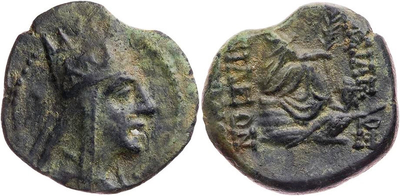 ARMENIEN, KÖNIGREICH
Tigranes II. der Große, 95-56 v. Chr. AE-Tetrachalkon 83-6...