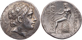 SYRIEN KÖNIGREICH DER SELEUKIDEN
Seleukos III. Soter, 226-223 v. Chr. AR-Tetradrachme unbestimmte Münzstätte in Kilikien oder Nordsyrien Vs.: Kopf mi...