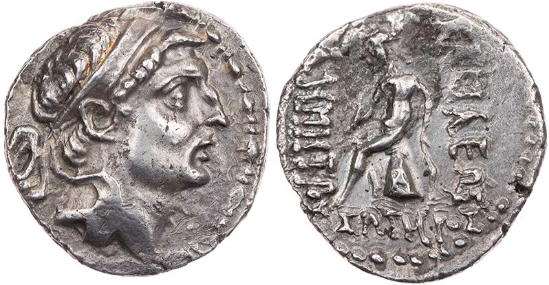 SYRIEN KÖNIGREICH DER SELEUKIDEN
Demetrios I. Soter, 162-150 v. Chr. AR-Drachme...
