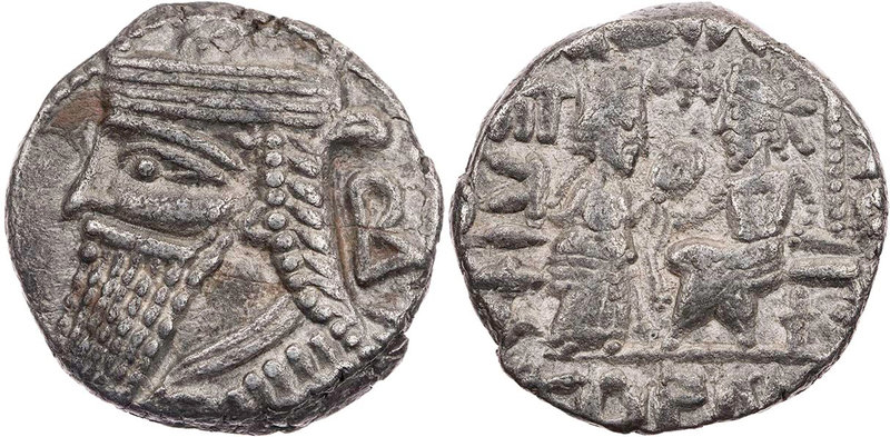PARTHER, KÖNIGREICH DER ARSAKIDEN
Vologases IV., 147-191 n. Chr. AR-Tetradrachm...