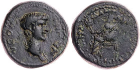 LYDIEN MOSTENE
Nero, 54-68 n. Chr. AE-Trichalkon 50 n. Chr., unter Lukios Pedanios Sekundos, Anthypatos Asias Vs.: drapierte Büste n. r., Rs.: Demete...
