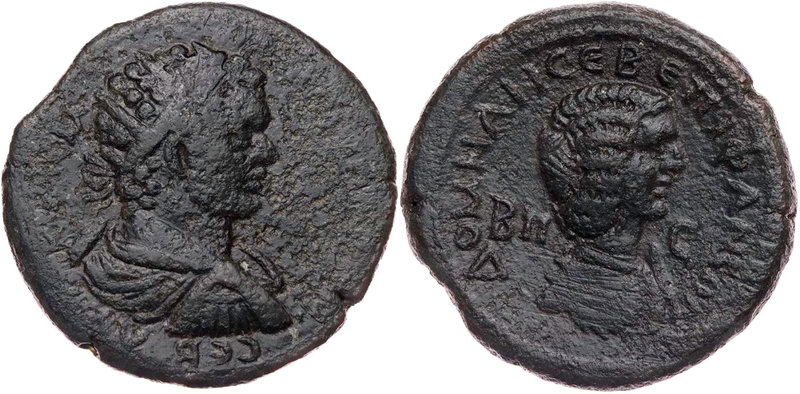 KILIKIEN EPIPHANEIA
Caracalla mit Iulia Domna, 212-217 n. Chr. AE-Tetrassarion ...