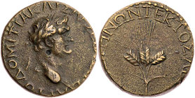 GALATIEN SEBASTENOI TEKTOSAGAI (ANKYRA)
Domitianus Caesar, 69-79 n. Chr. AE-Tetrachalkon 79/80 n. Chr. Vs.: Kopf mit Lorbeerkranz n. r., Rs.: Garbe a...