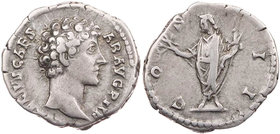 RÖMISCHE KAISERZEIT
Marcus Aurelius als Caesar, 139-161 n. Chr. AR-Denar 145-147 n. Chr. Rom Vs.: [AVR]ELIVS CAES-AR AVG PII F, Kopf n. r., Rs.: CO-S...