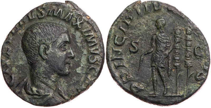 RÖMISCHE KAISERZEIT
Maximus Caesar, 236-238 n. Chr. AE-Sesterz 236 n. Chr. Rom ...