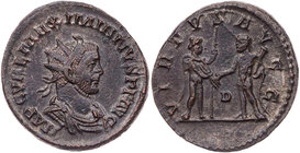 RÖMISCHE KAISERZEIT
Maximianus Herculius, 286-310 n. Chr. AE-Antoninian 2. Emission, 286 n. Chr. Lugdunum, 4. Offizin Vs.: IMP C VAL MAXIMIANVS P F A...
