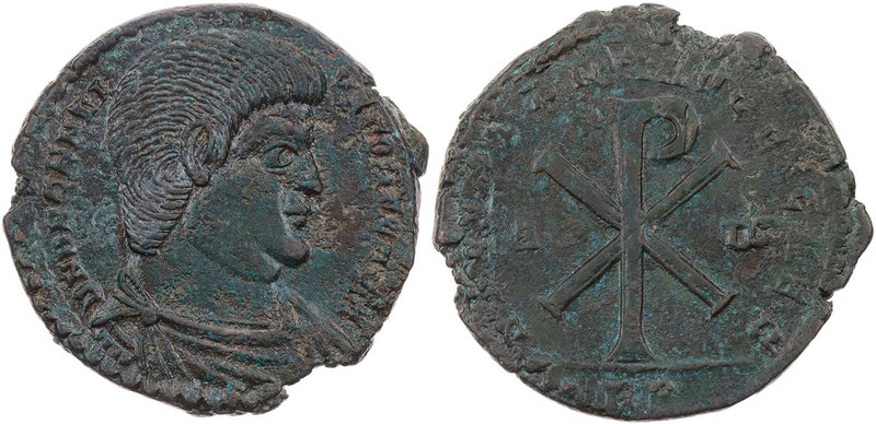 RÖMISCHE KAISERZEIT
Decentius als Caesar, 350-353 n. Chr. AE-Doppelmaiorina Anf...