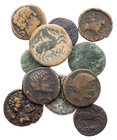 Lot, keltische Münzen Prägungen der Iberokelten, darunter Bolskan/Osca, Celse (2), Cese, Conterbia, Ikalusken, Iltirta, Saiti, Sekaisa (2), Sekia. All...