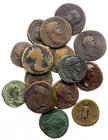 Lot, römische Münzen Sesterzen von Caligula, Nero, Galba, Domitianus, Hadrianus (2), Sabina, Aelius Caesar, Antoninus Pius (3), Commodus, Severus Alex...