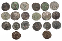 Lot, römische Münzen Antoniniane des Aurelianus (6) und des Probus (4). 10 Stück meist ss