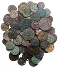 Lot, römische Münzen AE-Prägungen der Spätantike, darunter Galerius Caesar, Galeria Valeria, Maxentius, Licinius I., Licinius II., Constantinus I., Co...